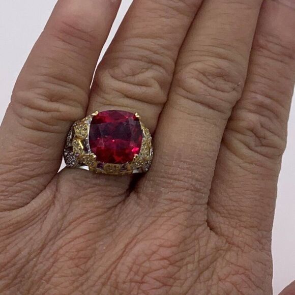 Necklace, gold over stainless, choker length, new never worn, textured, - Picture 16 of 16